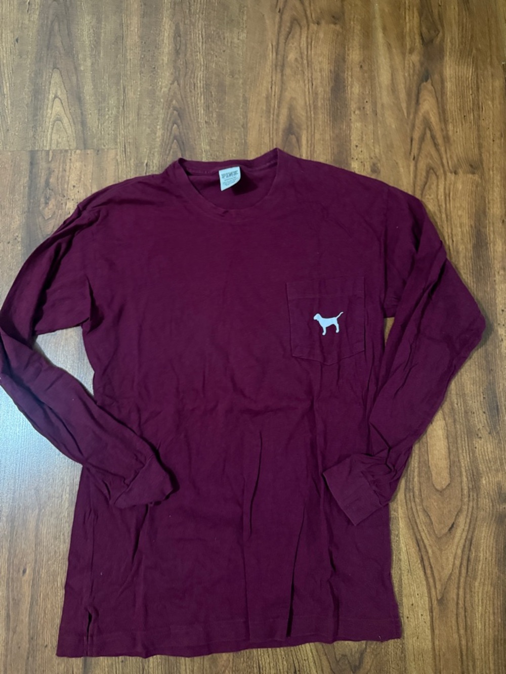 Pink by Victoria’s Secret Long-Sleeve Pocket Tee with Dog Logo - Men